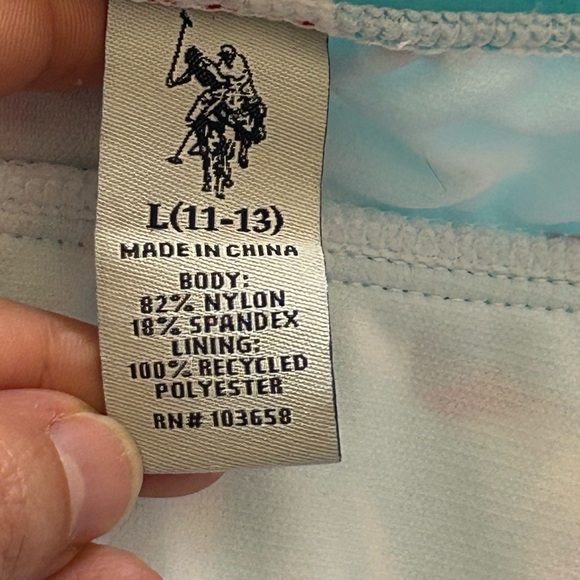 US Polo Association Tropical Bikini Red White Blue USPA - Picture 5 of 9